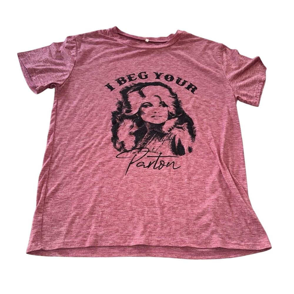 DOLLY PARTON Beg Your Parton Tee Size Medium / P2P 22”